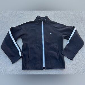 Vintage Nike Women’s Black Zip Up Jacket Size Medium
